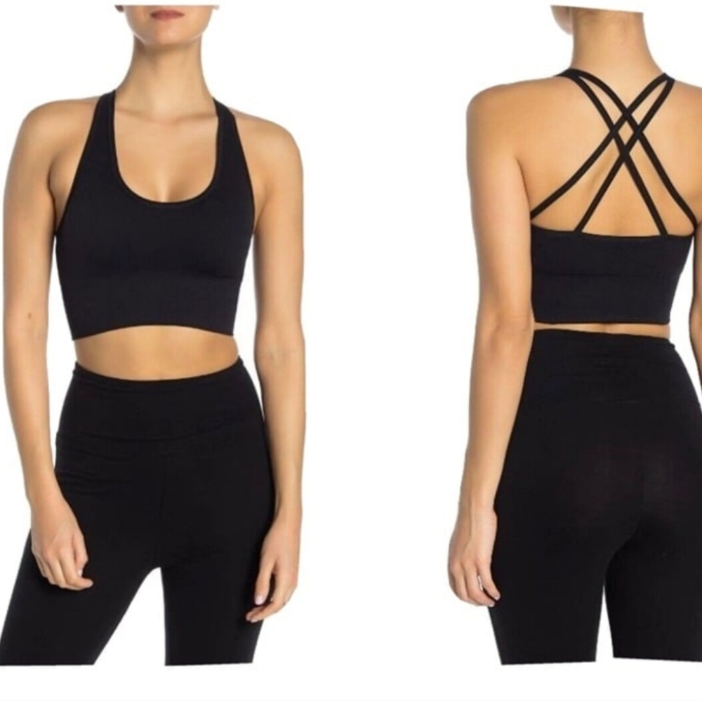 Z By Zella Seamless Cross Back Bralette Size XS NWT